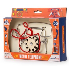 Constantin Metal Telephone Puzzle Brainteaser from Recent Toys - Untangle The Phone Fun for Ages 14 and Up