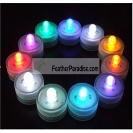 Feather Paradise Flower Shape Led Submersible Floral Lights / FloraLytes 12 Pieces -RED