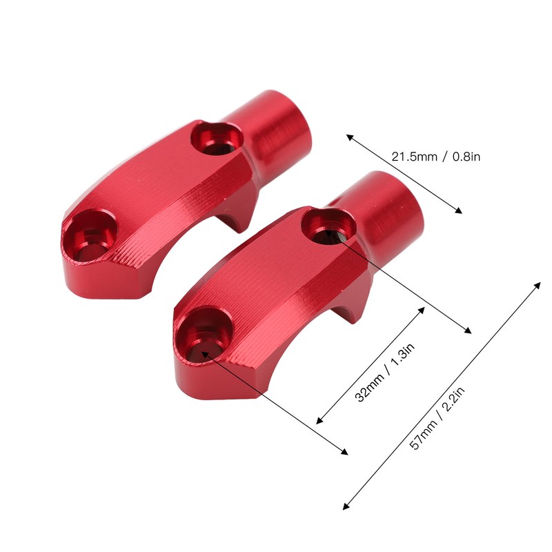 1 Pair Motorcycle Mirror Mount M10 X 1.25 Clockwise Thread
