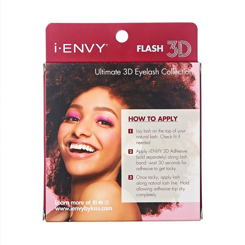 iEnvy False Eyelashes 3 Pairs Fluffy and Natural Multiangle and