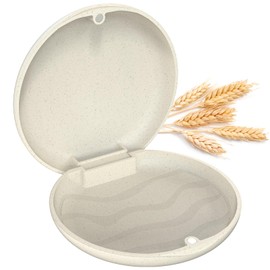 Ralegy Slim Aligner Case with Night Guard, Premium Retainer Mouth Guards Travel Case-Ivory