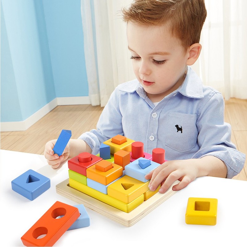 Top Bright 8558 Assorted Learning Wooden Blocks