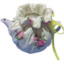 Vintage Floral Tea Cozy, Cotton Tea Pot Cosy Dust Proof Insulated Decorative Tea Kettle Cover Teapot Cover for Home Kitchen Table