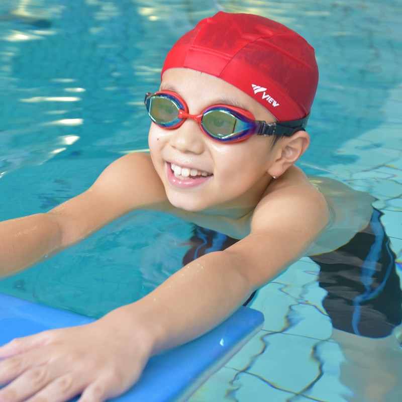 VIEW Swimming Gear V-760JASA Swipe Junior Swimming Goggles - Blue