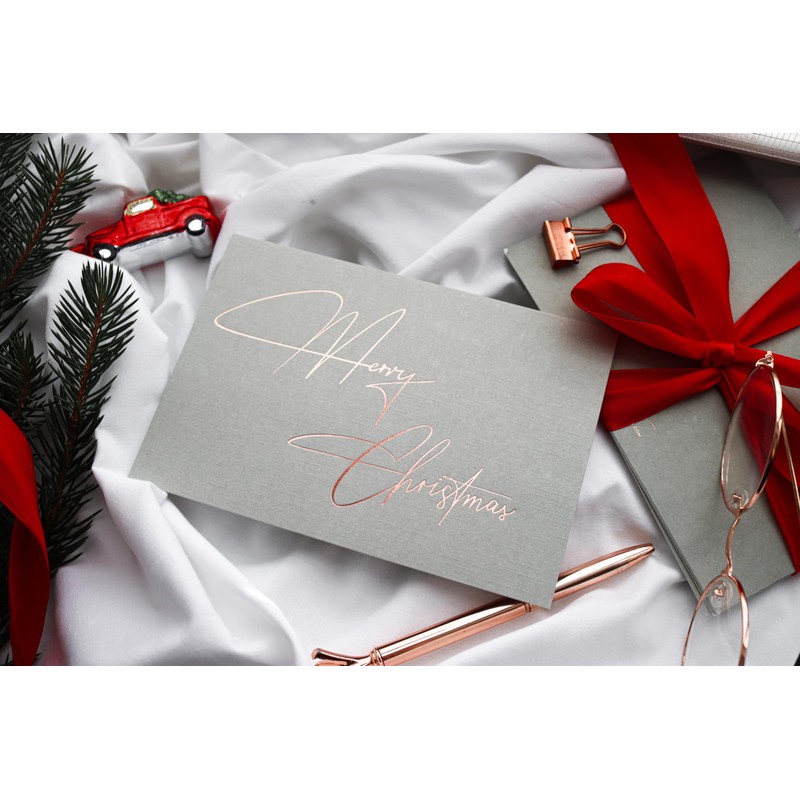 Jolicoon 10 Christmas cards pack luxury with envelope and wax