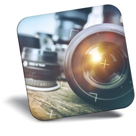 Destination Vinyl ltd Fridge Magnet - DSLR Camera Lens Photography 24065