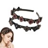 Yonphy Headband with Clips, 2 Pieces Hair Band with Rhinestone