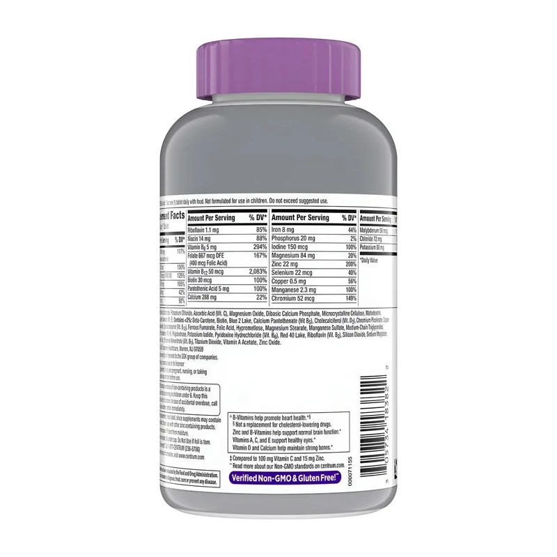 Paq. Centrum Silver Men & Women 50+ (550 Tabletas) Vitaminas