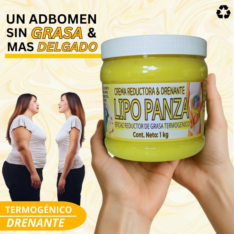 Crema Reductora Temogenico Lipo Panza Chupa Jengibre