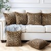 Hodeacc 6 Pack Leopard Printed Series Pillow Covers,Soft Plush Animal