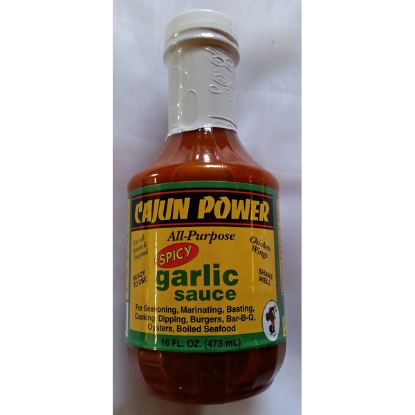 (One 470ml Spicy) - Cajun Power All-Purpose Spicy Garlic Sauce 470ml