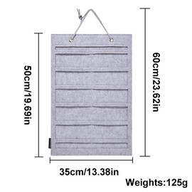 Pack of 2 Hanging Hair Clips Organiser, Hair Clip Stand Felt Hair Clip Holder, Display Holder for Hair Accessories, Double-Sided Hair Clip Organiser, Hair Clip Organiser, for Wall Door Cabinet