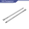 sourcing map Finishing Nails 100pcs 75mm 3 Inch Hand-Drive Hardware