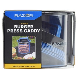 Mr. Bar-B-Q Razor Burger Press Caddy