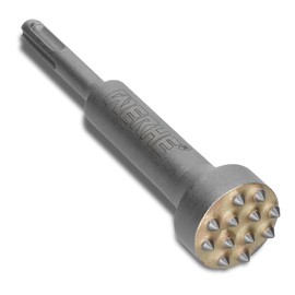 WERHE® SDS Plus Stocker Chisel 12 Teeth 150 mm Long, Circle Diameter 35 mm - Hammer Chisel for Electric Hammer Drill - Socket Hammers for Hammering Concrete