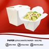 Klex 32 oz Chinese Noodle Take Out Boxes - Plain