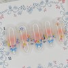 Blue Ribbon Garden Handmade Nail Tips - Square L /
