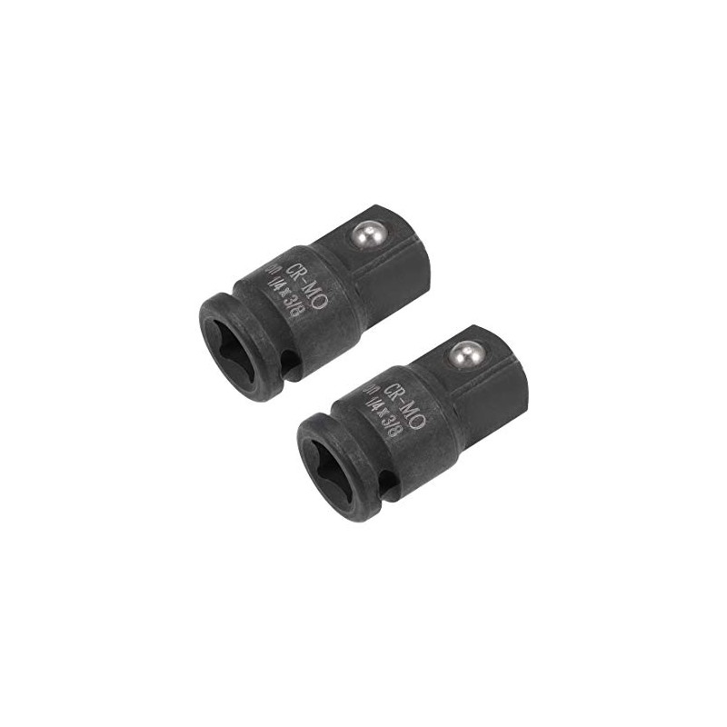 uxcell 2pcs 1/4" Drive (Female) x 3/8" (Male) Impact Socket