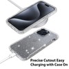 Aircawin Compatbile with 15 Pro Max Case Clear Glitter,Full Protective