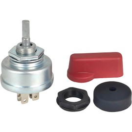 EZROAD Starter Ignition Switch Red Handle 217680 207073 Compatible with Miller Welder Bobcat 250, Legend 302, Trailblazer 325 275, Big Blue EnPak Fusion 5 Terminal 4 Position MIL207073 Engine Driven