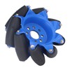 3in 45° Omnidirectional Wheel with 8 TPU Rubber Drive Rollers