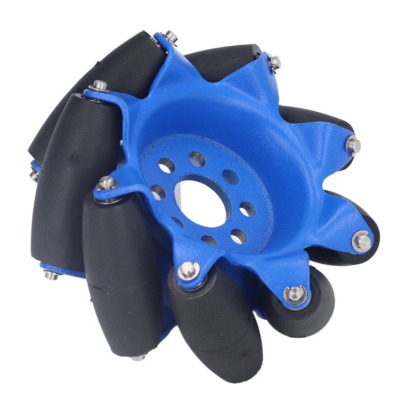3in 45° Omnidirectional Wheel with 8 TPU Rubber Drive Rollers