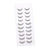 Baluue 10pairs Multi False Eyelashes for Natural Look Soft Curly