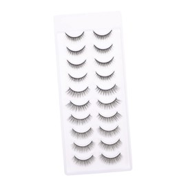 Baluue 10pairs Multi False Eyelashes for Natural Look Soft Curly and Comfortable Wear for Everyday Makeup and Special Occasions