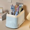 AIMALL Desktop Storage Box, Cartoon-Style Split Pen Holder, Multifunctional Stationery