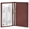 Leatherboss Genuine Leather Slim Checkbook Cover Holder for men women,