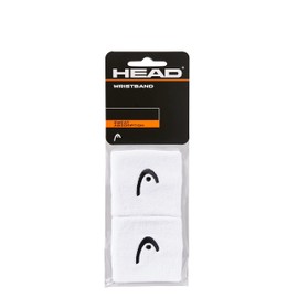 HEAD Sweat Band - Tennis Sweatbands for Women and Men - 2.5 Inch Sweat Absorption Wrist Bands, White