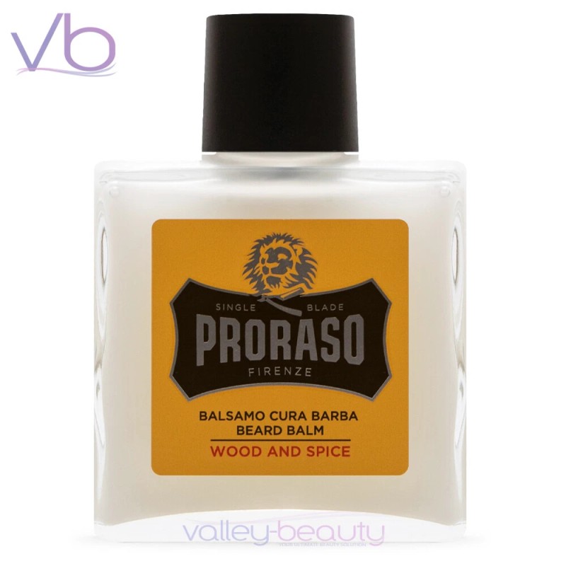 Bálsamo para barba y bigote de madera y especias de
