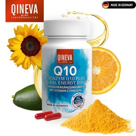 QINEVA® - liposomales Coenzym Q10 Plus - Bioaktives & Hochresorbierendes Nahrungsergänzungsmittel für den Stoffwechsel - 30 Vegane Kapseln