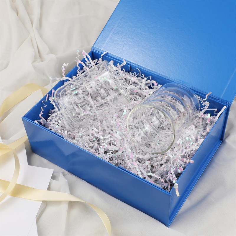MUMUPACK Blue Gift Box,10x7.3x3.5 Gift Boxes With Lids For Presents