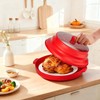 2 in 1 Microwave Splatter Cover, Large Plastic & Silicone