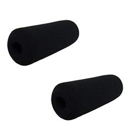 Tetra-Teknica Essentials Series Foam Windscreen for Shotgun Camera Microphones up to 4.5 Inch in Length, Color Black, 2 Pack