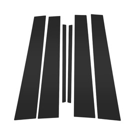 HOPESPANNER Door Pillar Window Trim for Chevy Malibu 2008-2012 Black Front Rear Left Right Anti Scratch Sticker Pillar Posts Door Outer Exterior Cover 6 Pcs