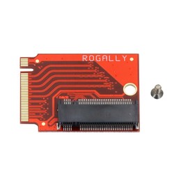 Suckoo for Asus Rog Ally Handheld Conversion 2230 to 2280 SSD Hard Drive Expansion High Capacity Board NVME M-Key NGFF M.2 PCIE 4.0 3.0 Gold Finger Adapter 90 Degree Upgrade Converter Red