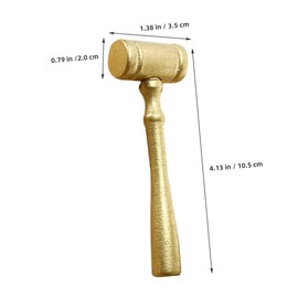 Operitacx 6pcs Judge Hammer Movie Prop Gavel Handheld Judge Gavel Small Gavel Lawyer Themed Party Favors Gavel Gavel Prop Auction Gavel Hammer Golden Wooden