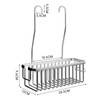 Hanging shower rack, bathroom storage rack, shampoo bracket, Space Aluminum