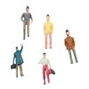 Alnicov 90PCS 1:75 Painted Figures for Model Trains scale sitting