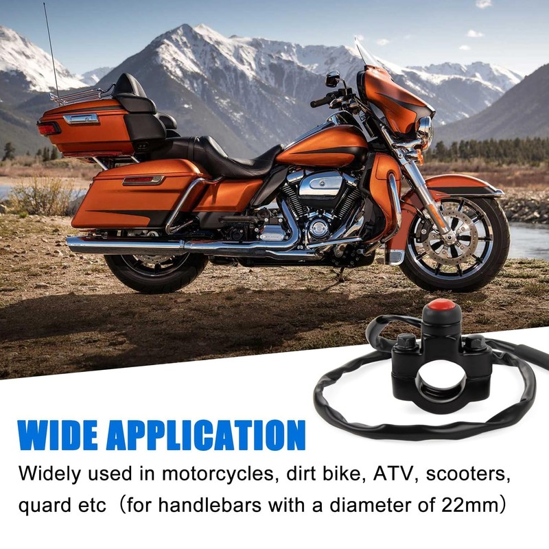 Universal Motorcycle Engine Kill Switch Handlebar Start On Off Switch