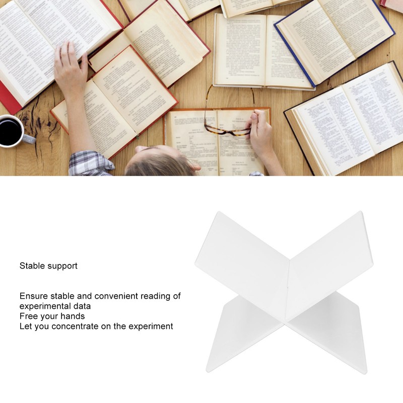 Open Book Display Stand Easy To Assemble Stable Support Acrylic
