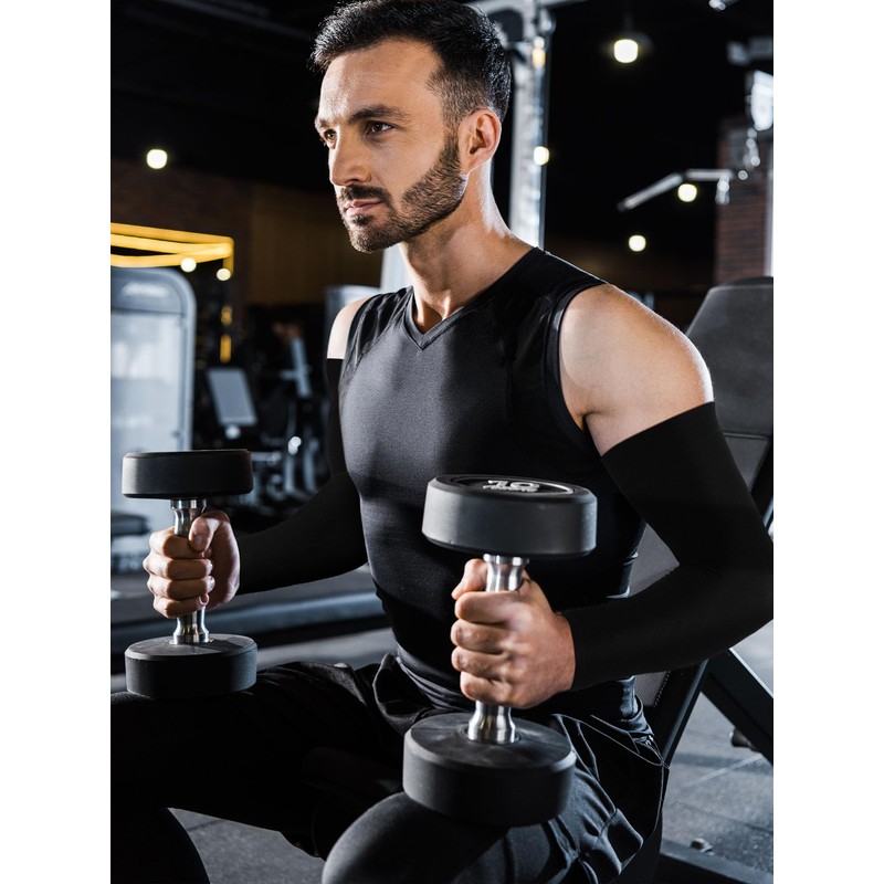 Boao 10 Pairs UV Arm Sleeve for Men Women Cooling
