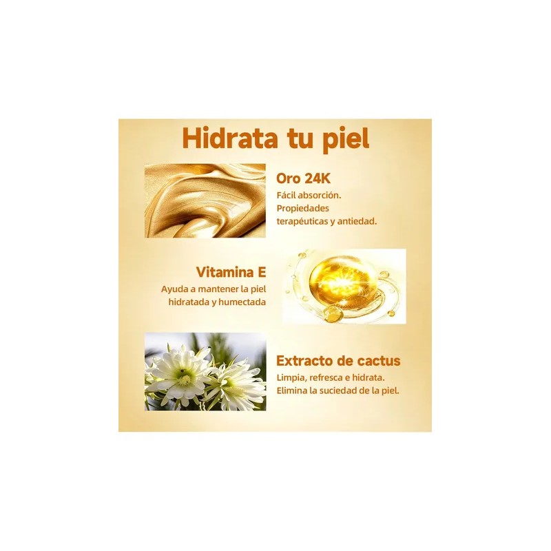 Crema Exfoliante Facial Oro 24k Hipoalergénica 250g