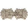 Breiter Dirndl Buckle Clasp, Traditional Apron Clasp, Metal with Flower,