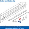 OAUTOO 20pcs Rocker Panel Molding Clip for Volvo 30640643 S60