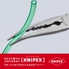 KNIPEX クニペックス 先端45°先曲がり 組立用 ロングリーチベントニードルノーズプライヤー 全長280mm プラスチックコートハンドル 2881-280