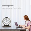 Beesealy Silent Desk Clock - European Style Retro Clock with