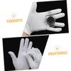 Beavorty 12 Pairs White Cotton Moisturizing Gloves for Dry Hands